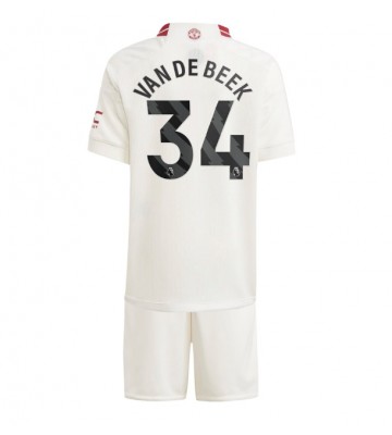 Manchester United Donny van de Beek #34 Replica Third Stadium Kit for Kids 2023-24 Short Sleeve (+ pants)